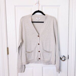 J.Crew Heather Grey Cardigan Women’s Size Large
